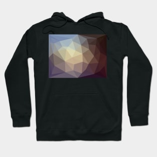 Brown and Blue Triangles Hoodie